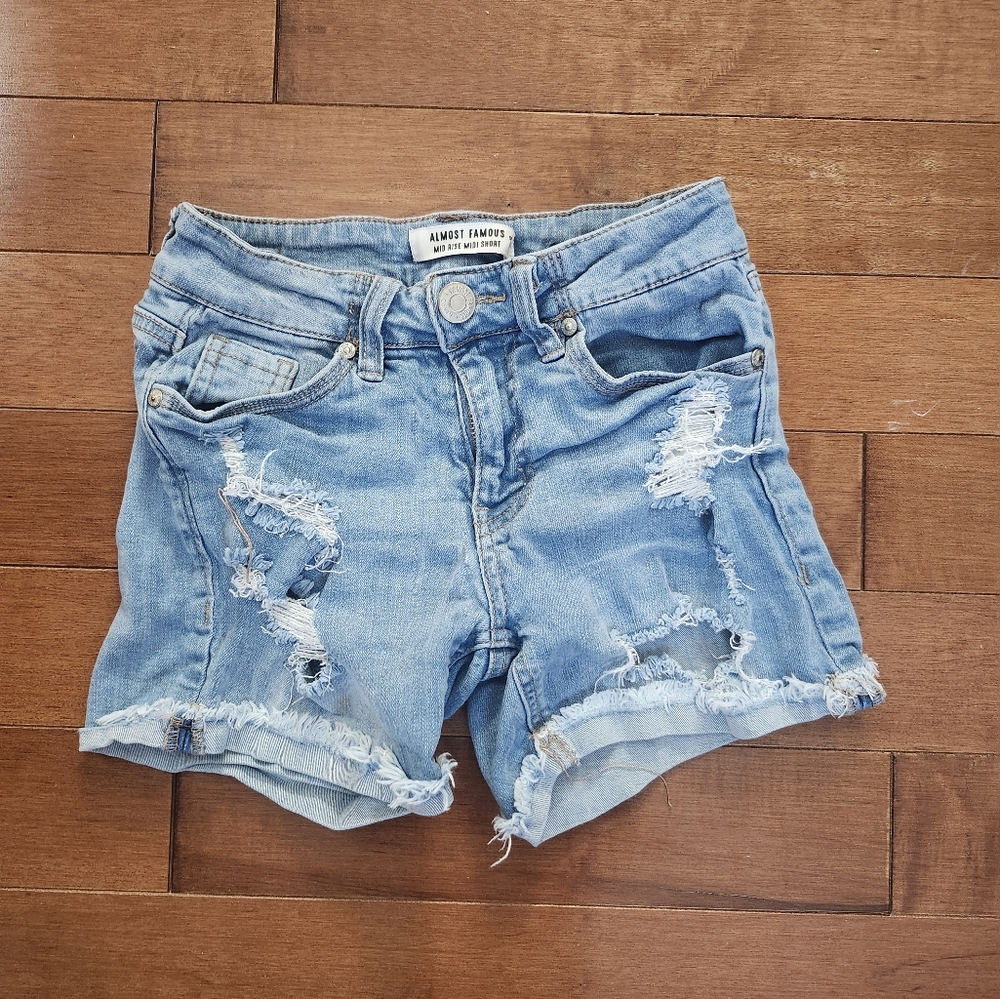 Almost Famous Light Blue Denim Shorts